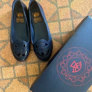 Strange Cult Limited Edition Jack o Lantern Black Flats